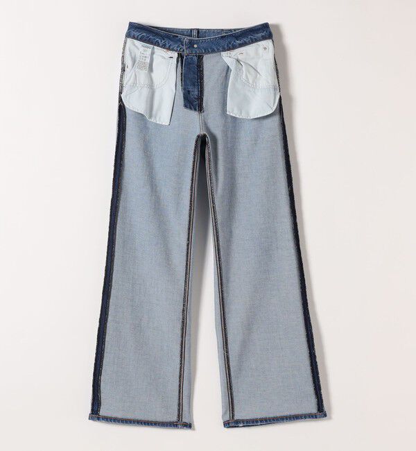 SHIPS any「Healthy DENIM:〈洗濯機可能〉Quiche フレア デニム パンツ」|デニム|