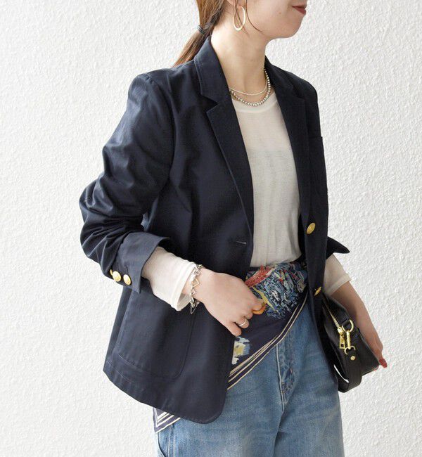 SHIPS any「《予約》SHIPS any: チノ ブレザー シングル ジャケット」|テーラードジャケット|