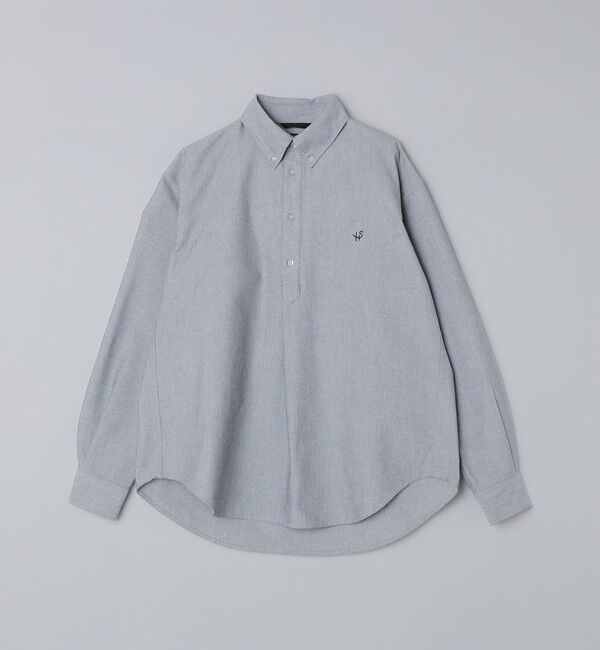 SHIPS「【WEB限定】SHIPS: 防シワ・吸水速乾 Drymix(R) プルオーバー ボダンダウン シャツ」|シャツ・ブラウス|グレー