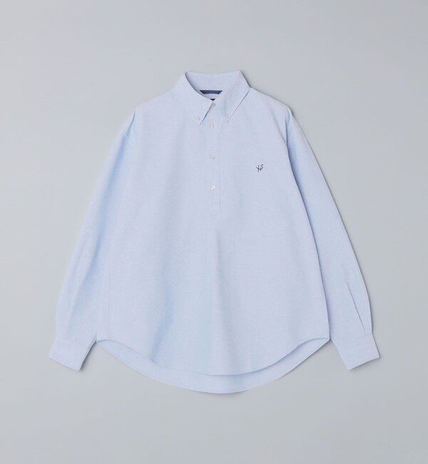 SHIPS「【WEB限定】SHIPS: 防シワ・吸水速乾 Drymix(R) プルオーバー ボダンダウン シャツ」|シャツ・ブラウス|ライトブルー