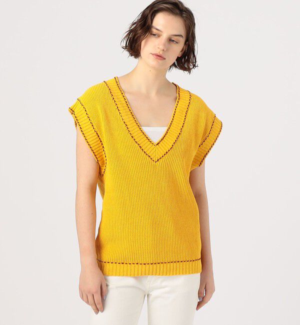 MACPHEE「チルデンニット Vネックベスト」|ベスト・ジレ|