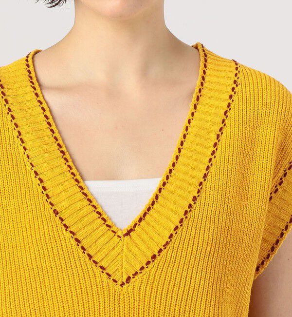 MACPHEE「チルデンニット Vネックベスト」|ベスト・ジレ|