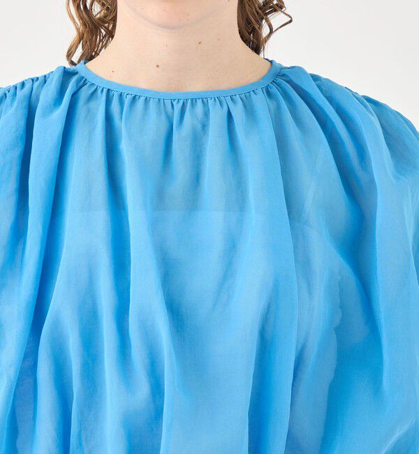 TOMORROWLAND collection「ルコットンオーガンジー バブルギャザーブラウス」|シャツ・ブラウス|