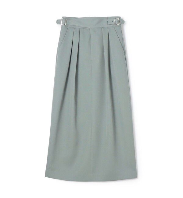 CABaN「ウールギャバジン グルカスカート」|スカート|63 ライトブルー