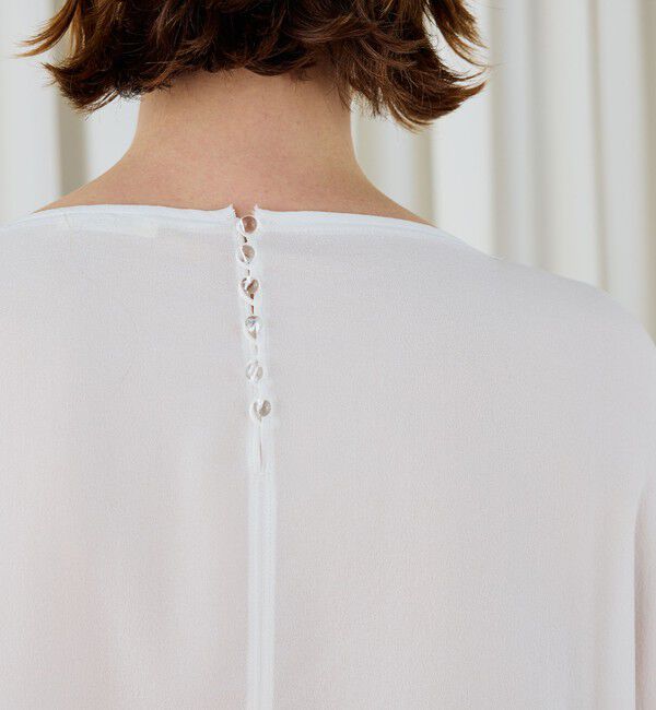 DES PRES「シルクジョーゼット フリルスリーブブラウス」|シャツ・ブラウス|