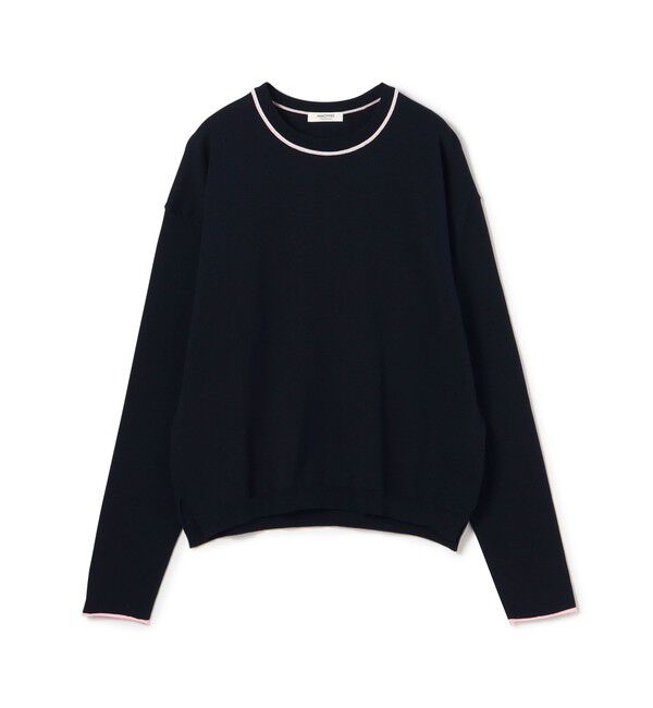 MACPHEE「ドライコットン クルーネックプルオーバー」|ニット・セーター|68 ネイビー系