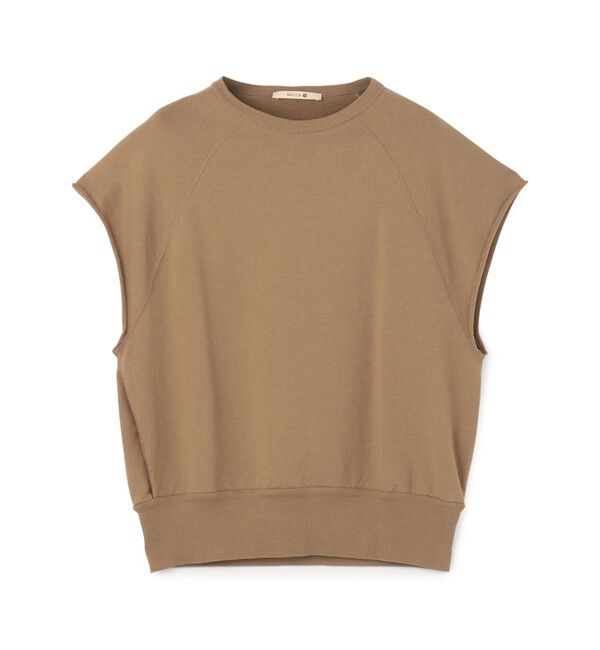 BACCA「ソフトコットン ノースリーブカットソー」|Tシャツ・カットソー|45 キャメル