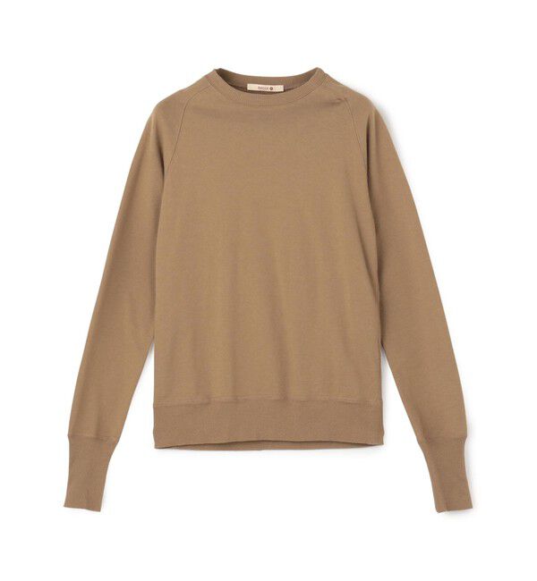 BACCA「ソフトコットン クルーネックカットソー」|Tシャツ・カットソー|45 キャメル