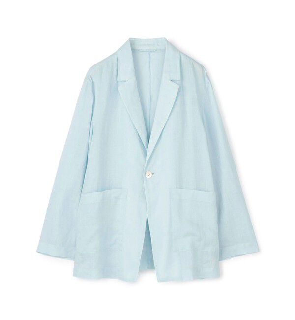 MACPHEE「ラミーソリッド シングルジャケット」|テーラードジャケット|61 ライトブルー