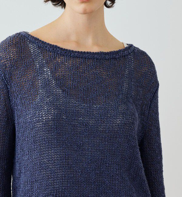 JAMES PERSE「コットンリネンオープンワーク クルーネックプルオーバー WVP3093」|ニット・セーター|