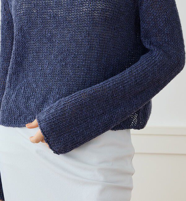 JAMES PERSE「コットンリネンオープンワーク クルーネックプルオーバー WVP3093」|ニット・セーター|