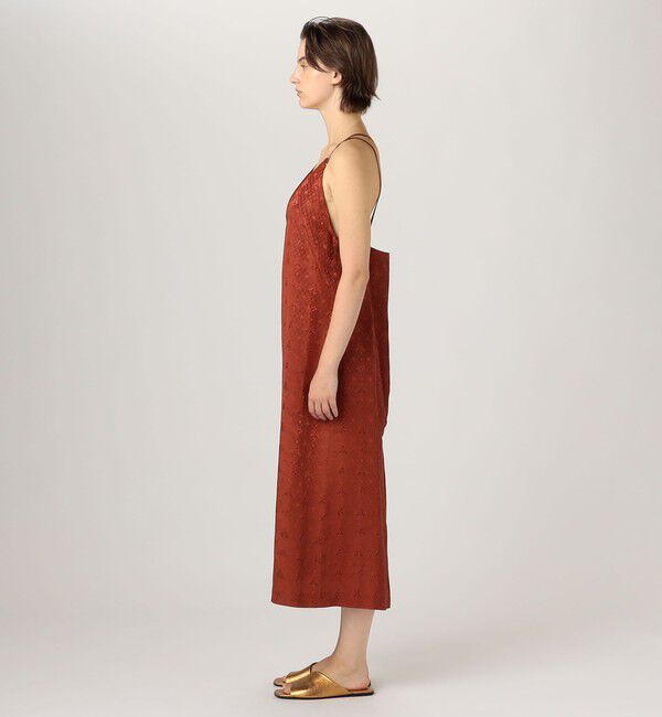 SOULEIADO「ポリエステルレーヨンプリント キャミソールワンピース」|ワンピース|