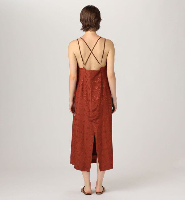 SOULEIADO「ポリエステルレーヨンプリント キャミソールワンピース」|ワンピース|