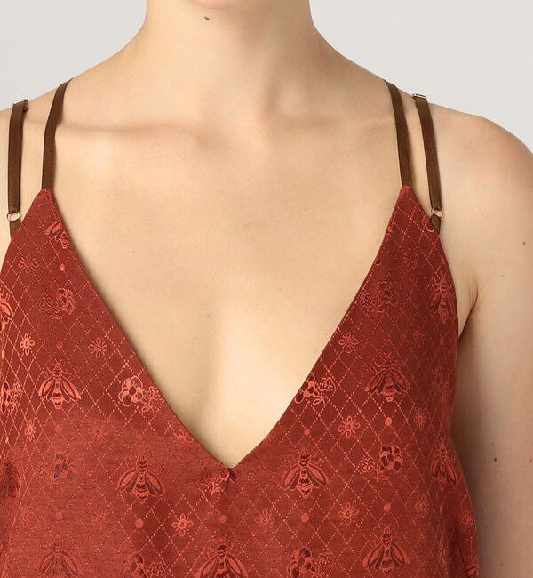 SOULEIADO「ポリエステルレーヨンプリント キャミソールワンピース」|ワンピース|