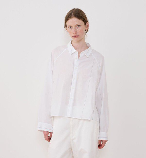 GALERIE VIE「コットン ラグランスリーブシャツ」|シャツ・ブラウス|