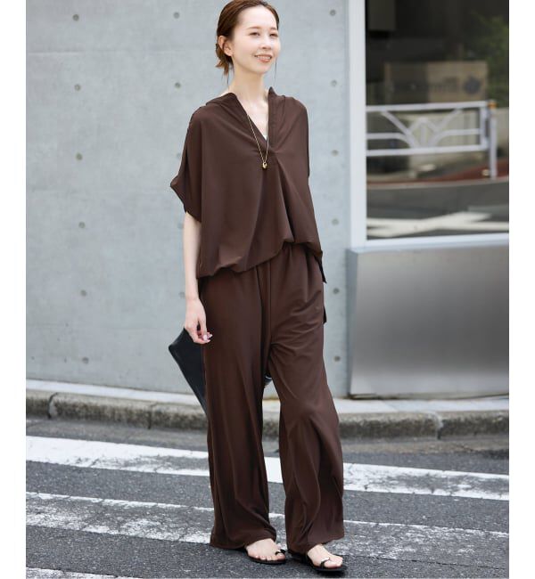 SLOBE IENA「《2枚セット》カットジョーゼットセットアップ」|Tシャツ・カットソー|