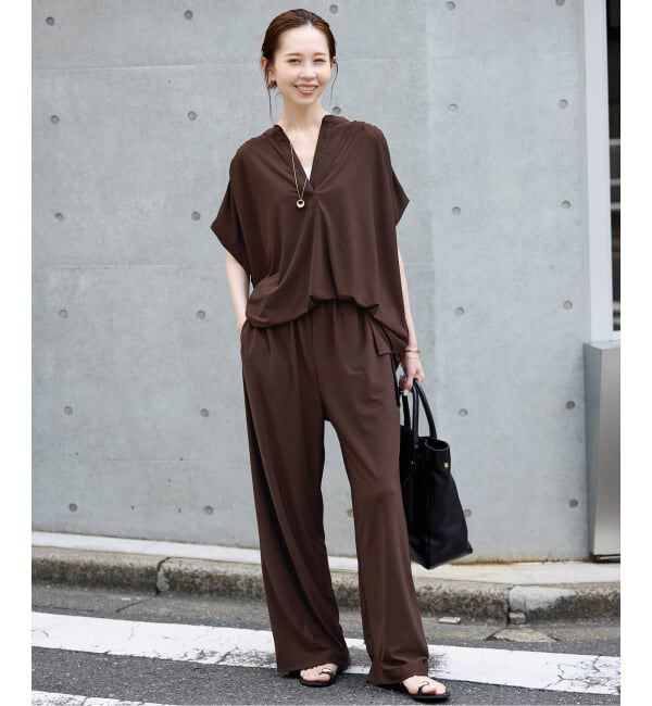 SLOBE IENA「《2枚セット》カットジョーゼットセットアップ」|Tシャツ・カットソー|