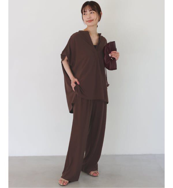 SLOBE IENA「《2枚セット》カットジョーゼットセットアップ」|Tシャツ・カットソー|