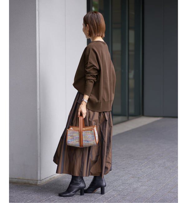 IENA「《WEB限定/追加2》コットンストレッチ NEO2 ワイド長袖プルオーバー」|ニット・セーター|