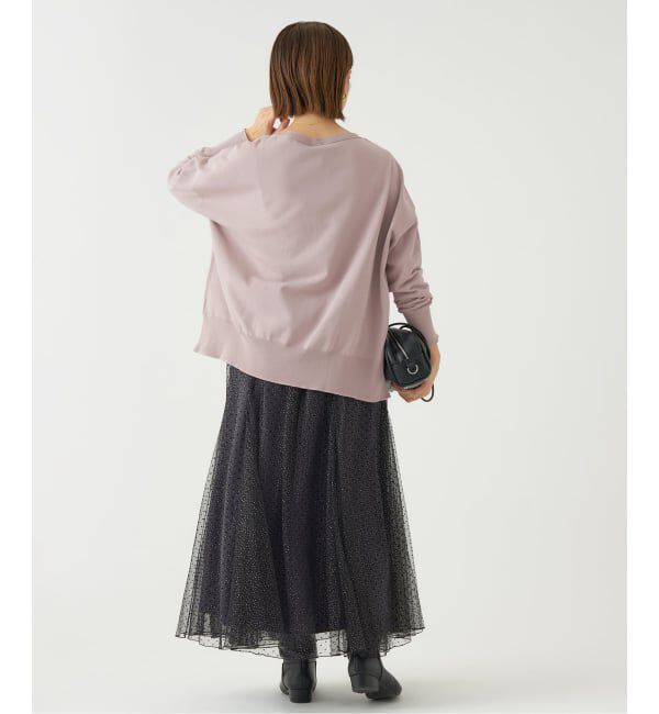 IENA「《WEB限定/追加2》コットンストレッチ NEO2 ワイド長袖プルオーバー」|ニット・セーター|