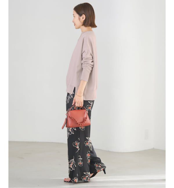 IENA「《WEB限定/追加2》コットンストレッチ NEO2 ワイド長袖プルオーバー」|ニット・セーター|