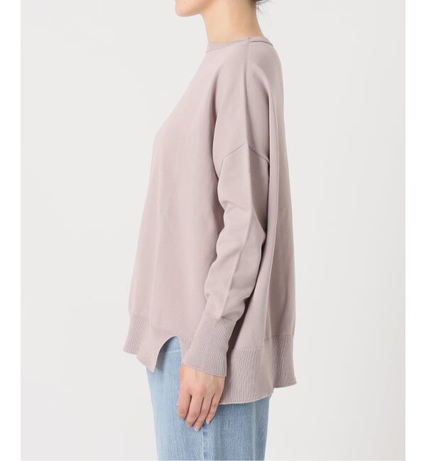 IENA「《WEB限定/追加2》コットンストレッチ NEO2 ワイド長袖プルオーバー」|ニット・セーター|