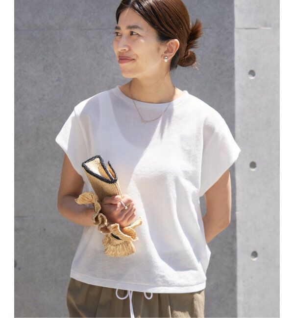 IENA「《追加2》シアーミニ裏毛 Tシャツ」|Tシャツ・カットソー|