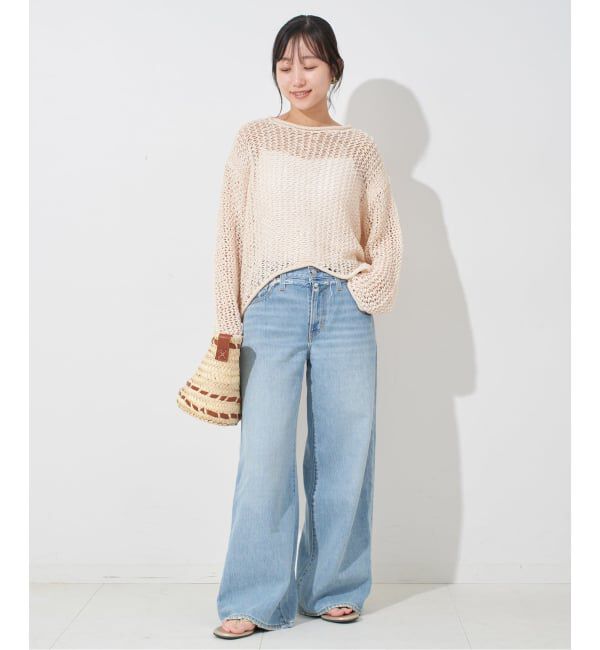 SLOBE IENA「LOGAN/ローガン SLOBE別注 メッシュプルオーバー」|ニット・セーター|