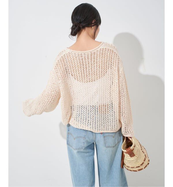 SLOBE IENA「LOGAN/ローガン SLOBE別注 メッシュプルオーバー」|ニット・セーター|