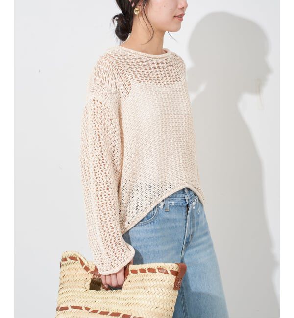 SLOBE IENA「LOGAN/ローガン SLOBE別注 メッシュプルオーバー」|ニット・セーター|