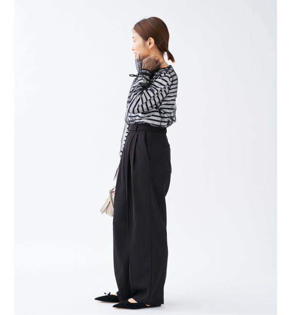 IENA「《追加5》サスペンダーツイルパンツ」|スラックス|