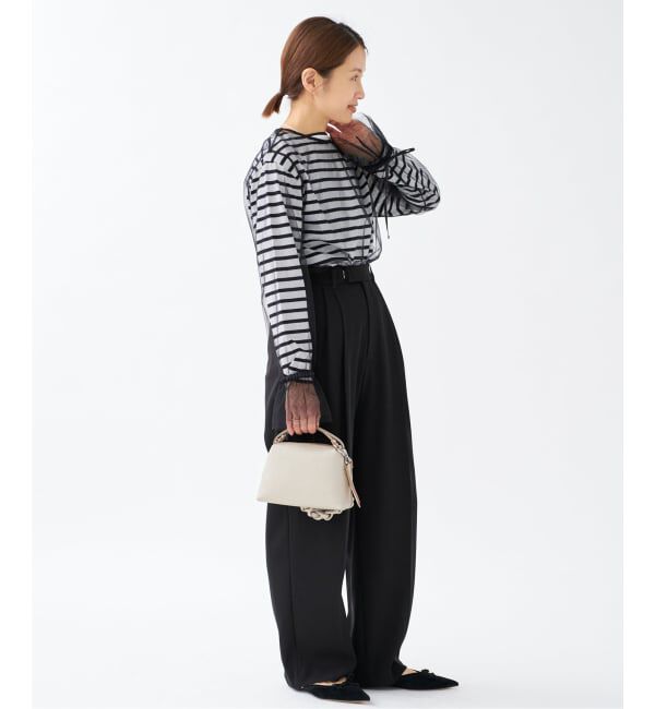 IENA「《追加5》サスペンダーツイルパンツ」|スラックス|