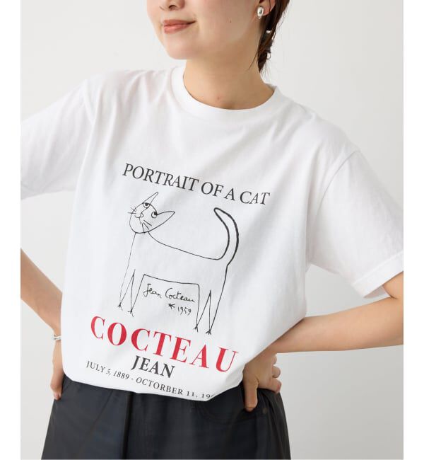 IENA「THE CULTURE CODE &times; Jean Cocteau 別注 CAT Tシャツ」|Tシャツ・カットソー|