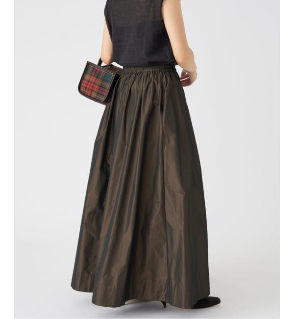 IENA「メモリータフタギャザースカート」|スカート|