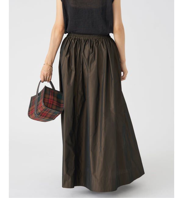 IENA「メモリータフタギャザースカート」|スカート|