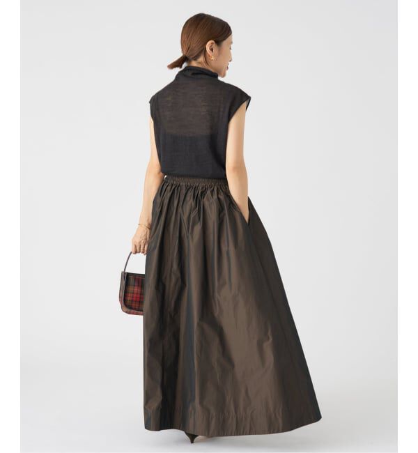 IENA「メモリータフタギャザースカート」|スカート|