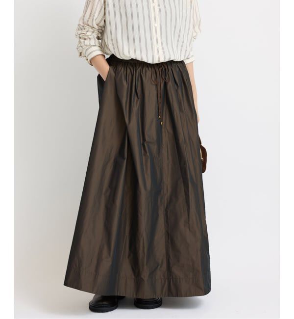 IENA「メモリータフタギャザースカート」|スカート|