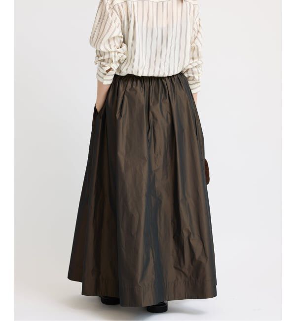 IENA「メモリータフタギャザースカート」|スカート|