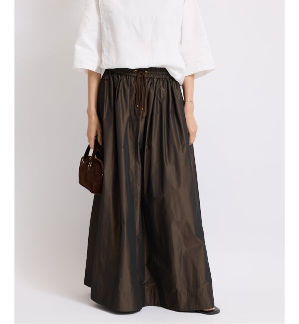 IENA「メモリータフタギャザースカート」|スカート|