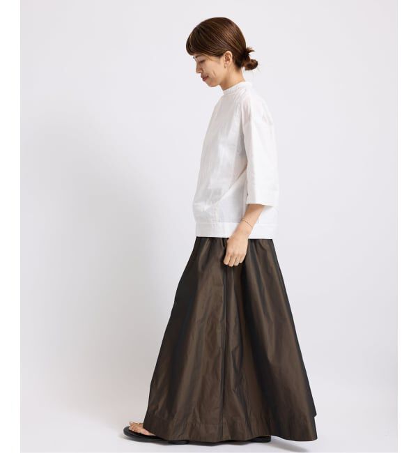 IENA「メモリータフタギャザースカート」|スカート|