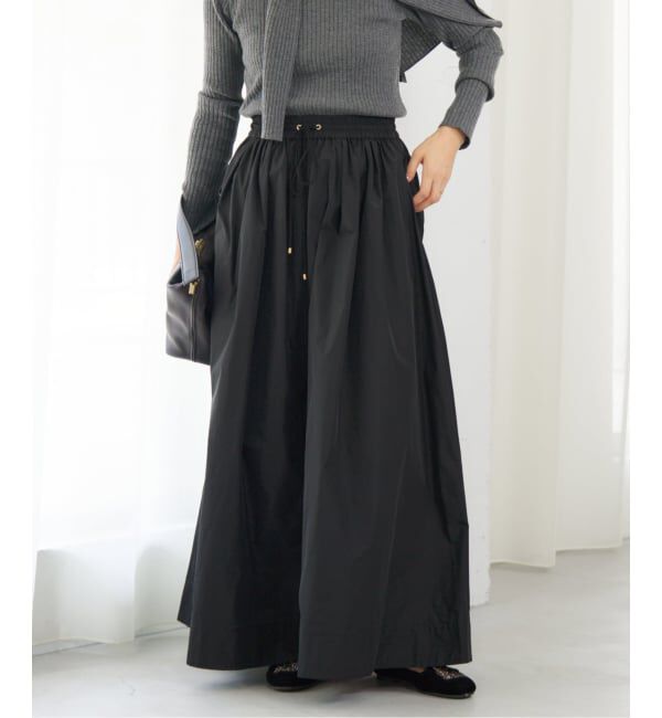 IENA「メモリータフタギャザースカート」|スカート|