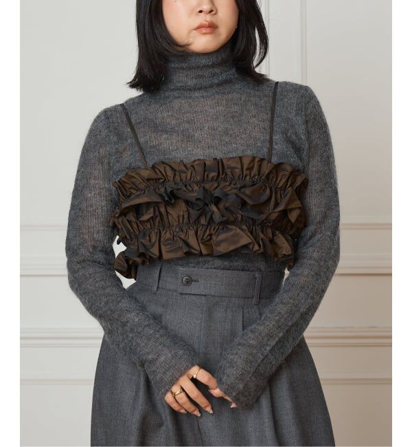 IENA LA BOUCLE「IENA LA BOUCLE タフタフリルビスチェ」|その他|