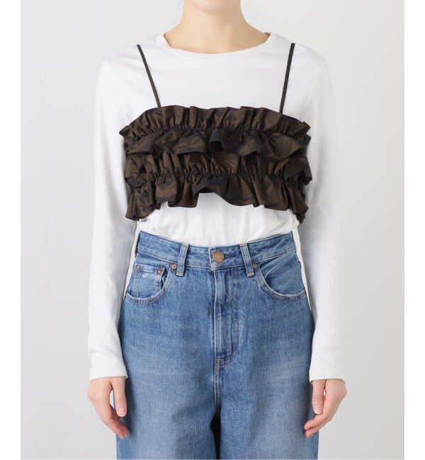 IENA LA BOUCLE「IENA LA BOUCLE タフタフリルビスチェ」|その他|