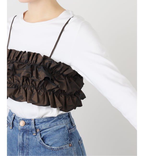 IENA LA BOUCLE「IENA LA BOUCLE タフタフリルビスチェ」|その他|