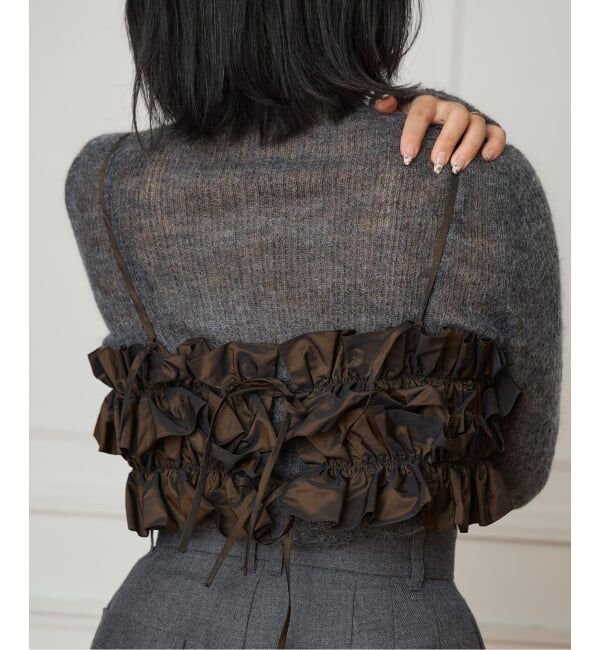 IENA LA BOUCLE「IENA LA BOUCLE タフタフリルビスチェ」|その他|