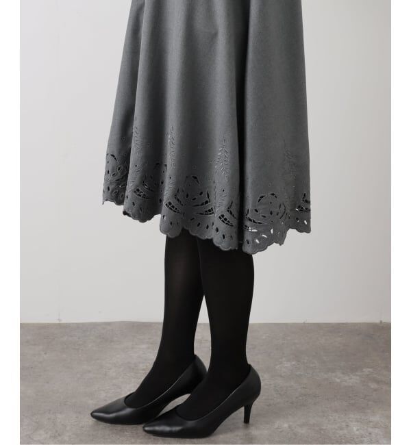 IENA「エンブロイダードティアードレス」|ワンピース|