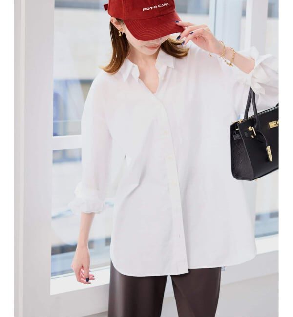 SLOBE IENA「《追加》コットンブロードベーシックシャツ」|シャツ・ブラウス|