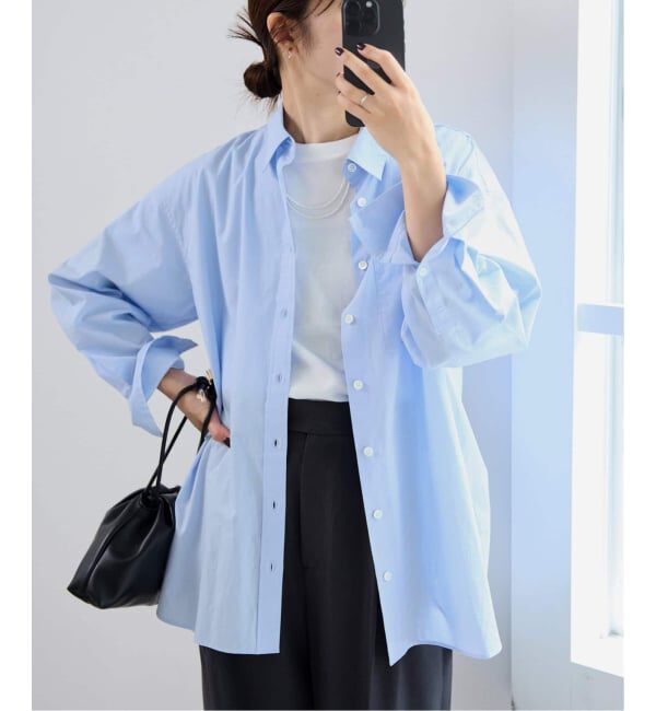 SLOBE IENA「《追加》コットンブロードベーシックシャツ」|シャツ・ブラウス|