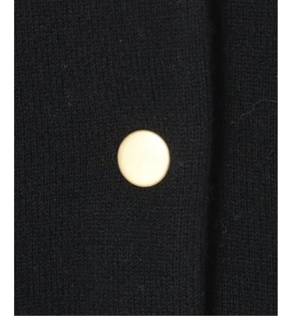 IENA「《追加》ドットボタンVネックカーディガン」|カーディガン|