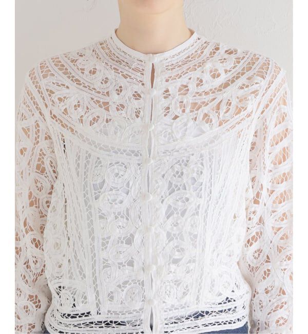 IENA LA BOUCLE「《追加予約》IENA LA BOUCLE バテンレースブラウス」|シャツ・ブラウス|